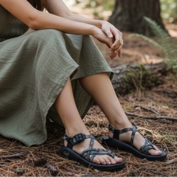 Chaco Shoes - Chaco Women's Black and Gray Sandals 8